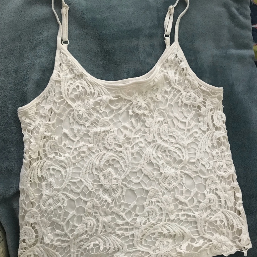 CROCHET CROP TOP IVORY SMALL